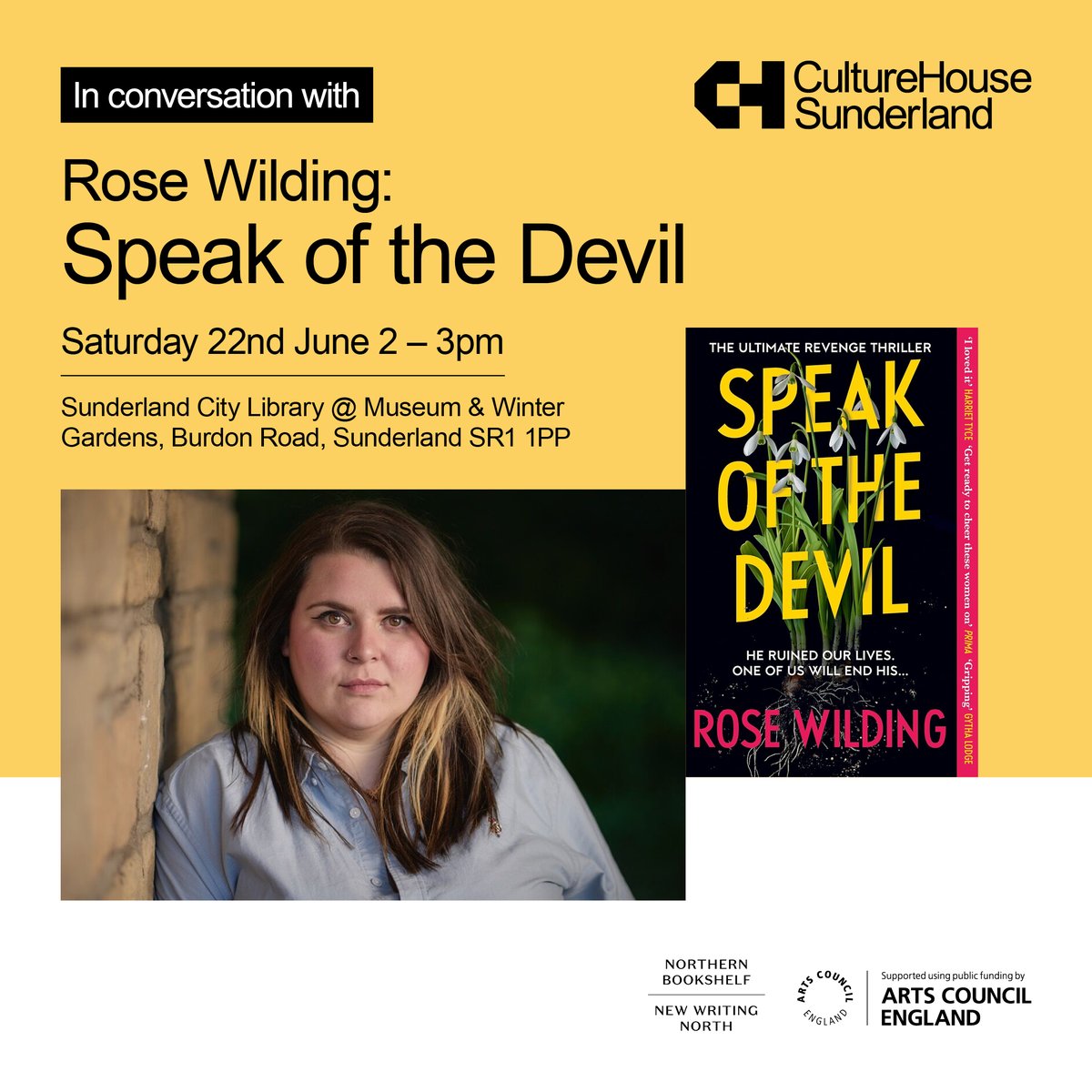 I'll be in Sunderland in June! This event is on SotD's first birthday, and the day before MY birthday, so it seems rude not to come - maybe we can have cake?? Also a nice full-circle moment - I did my undergrad in Creative Writing @sunderlanduni 👩‍🎓 eventbrite.co.uk/e/in-conversat…