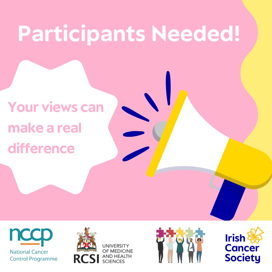 Want to share your views on treatments for depression among patients with cancer? An @RCSI_Research study led by @maria_pertl is recruiting patients & healthcare professionals for online focus groups to discuss their findings on available treatments. See @ENHANCEstudy for more