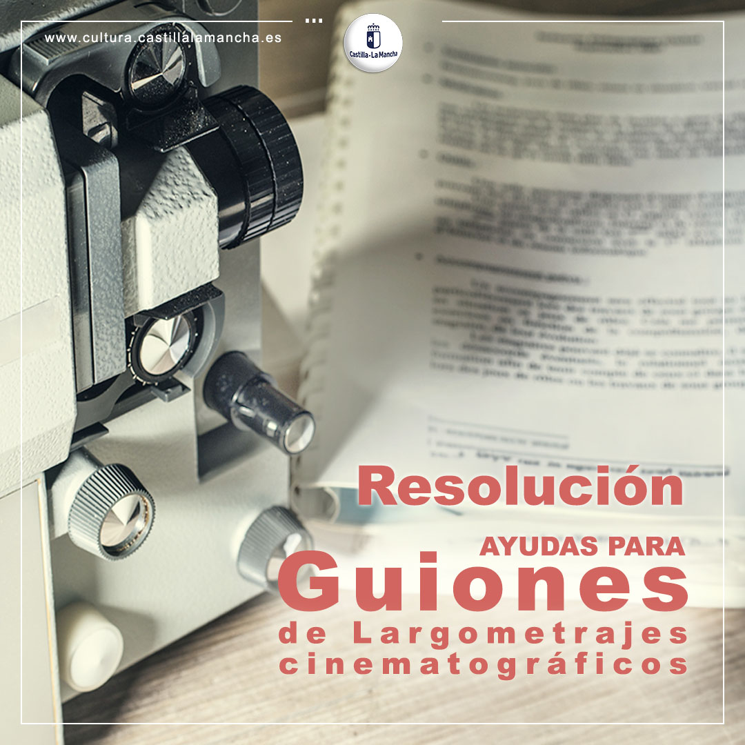 El #DOCM publica la resolución de ayudas para guiones de largometrajes cinematográficos. ✅ 75.000 euros. ✅15 beneficiarios. Más 👉 bit.ly/GuionesLargome…