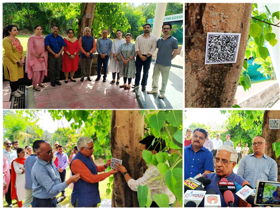 University of Jammu has taken a unique step & installs QR codes on about 1600 plants on the campus. By scanning the codes, everyone can access important information about the plants including their scientific names, family, local names & importance. @UniversityJammu