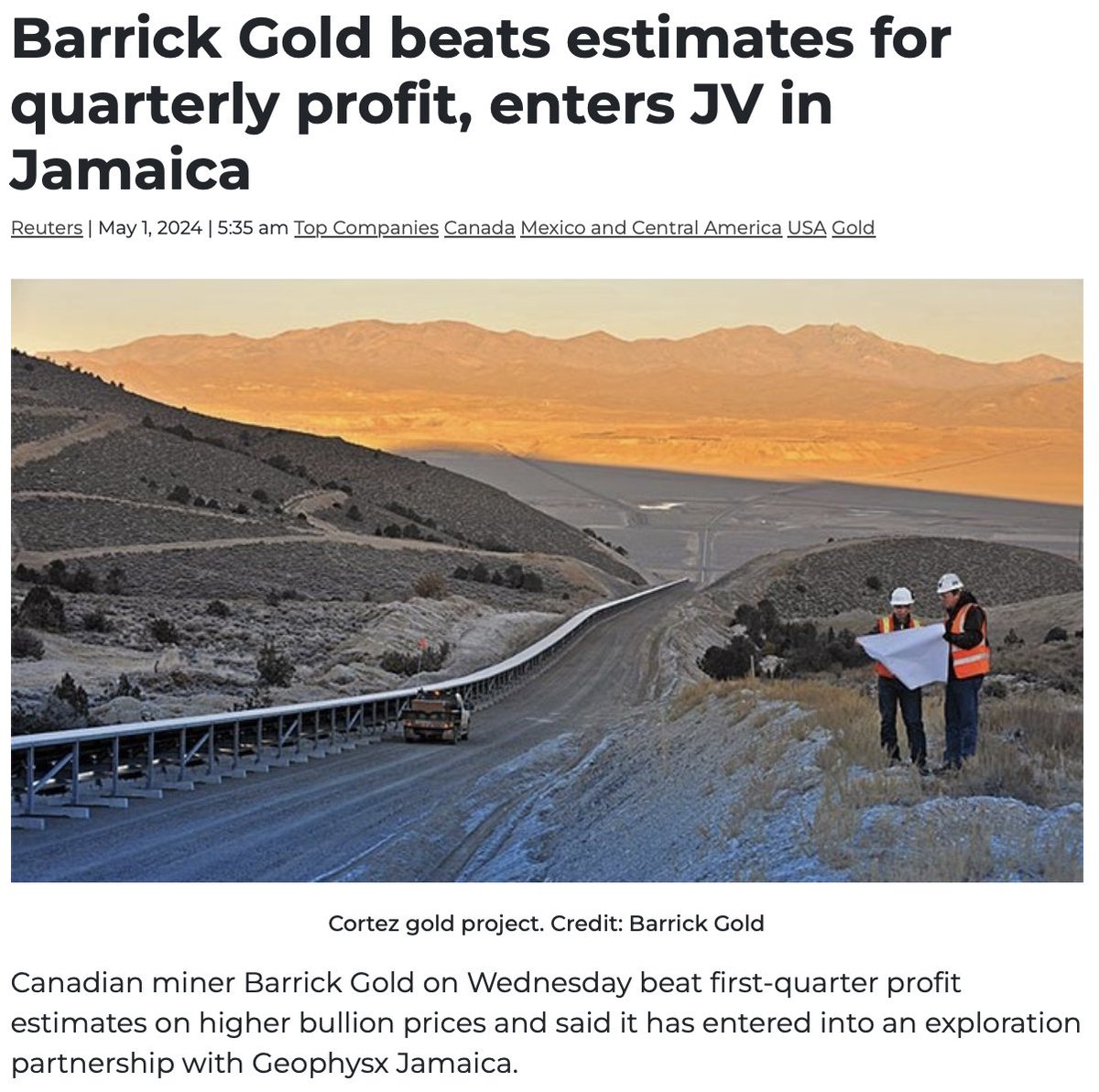 Newmont, Barrick, and Agnico have all posted beats this quarter.

This is exactly what #gold #mining companies need to do for the sector to regain credibility.

IMO, that's bullish for gold stocks as a class.