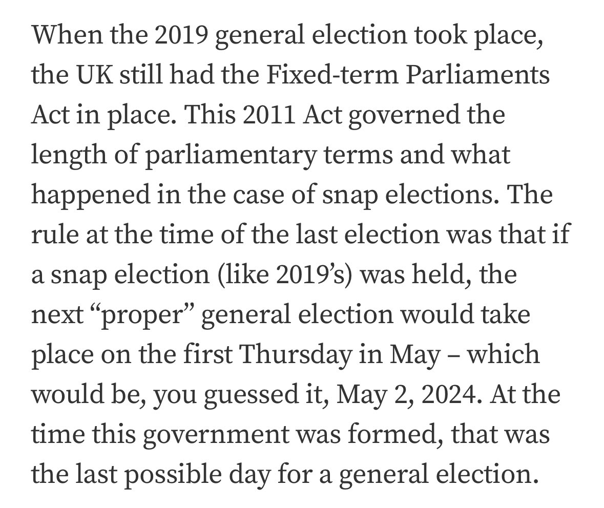 When the last election was held, 2 May 2024 marked the latest possible date for the next general election – until this government extended its own term. Rishi Sunak is now governing on ‘borrowed’ time.