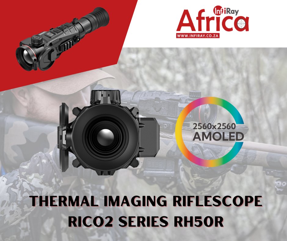 Dive into visual excellence with InfiRay Africa's Rico2 RH50R! 🌟 Featuring a 2560×2560 AMOLED Display, every pixel comes alive, delivering crystal-clear imagery like never before. Elevate your viewing experience today!

#infiray #thermalimaging  #thermalscope #rangefinder