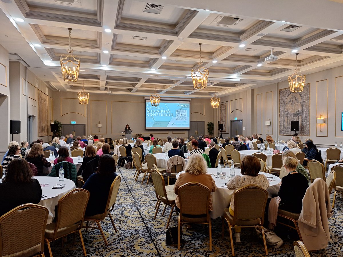 Margaret Quigley @margquig opening the National Midwifery Conference #IDM2024. Always a special buzz in a room full of midwives. Looking forward to the presentations to follow #MidwivesMakingProgress #AIMN #Proudtobeamidwife #collaboration #communityofpractice #evidencebased