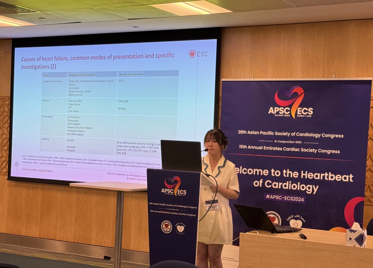 EECC Prep Course at APSC-ECS 2024 Dr Novi speaking about #HeartFailure @apsc_office @emiratescardiac @slumberbell @escardio