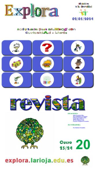 YA nuestra revista nº 20 del curso 23/24 con nuevas actividades de Pi, Leo, Feli, Tecla, Jake, Chispa y Lug, curiosidades y juegos. drive.google.com/file/d/1j8mJEc…