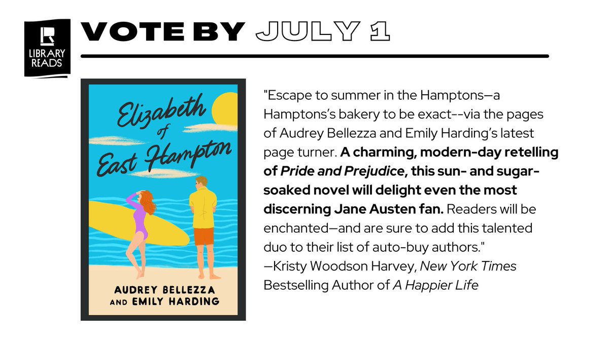 This fresh and whip-smart modern retelling of Jane Austen’s classic 'Pride and Prejudice' transports readers to summer in the Hamptons, where classes clash, rumors run wild, and love has a frustrating habit of popping up where you least expect it. #EWGC @GalleryBooks