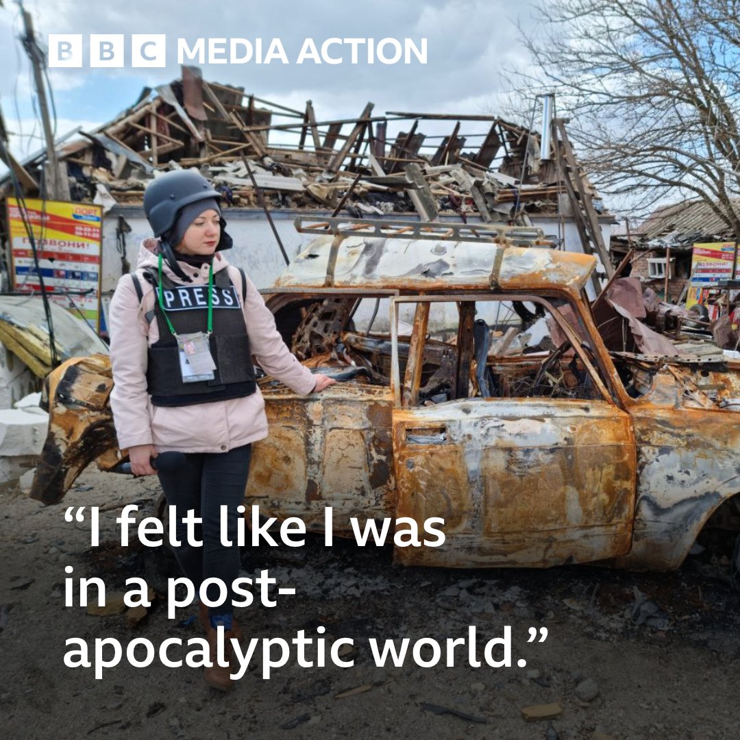To highlight the importance of #WorldPressFreedomDay we asked journalist Svitlana Klosova who works for @suspilne_news for her reflections on where she was when this image was taken and how she is coping through a war at home 👉 bbc.in/3K26cEl