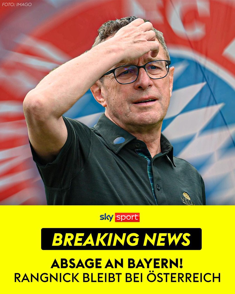 Ralf Rangnick hat sich entschieden! Der 65-Jährige wird über die Europameisterschaft 2024 hinaus Teamchef des österreichischen Nationalteams bleiben. ✅ 🇦🇹

#SkySport #Rangnick