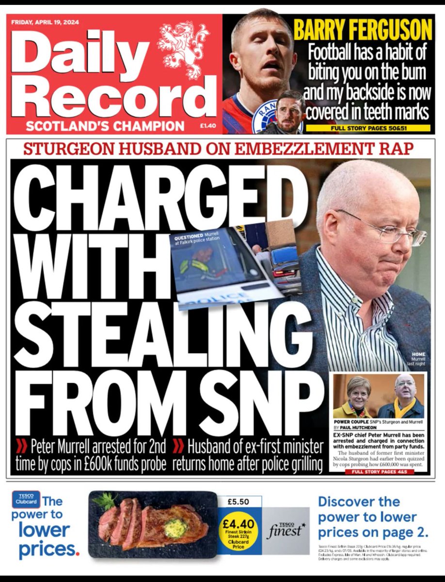 Dear #SNP members just one small fact you need to know about @JohnSwinney MSP. He's the man that appointed @PeterMurrell as #SNP CEO. A ex CEO now charged with 'Embezzlement'. No First Minister should be linked to embezzlement.