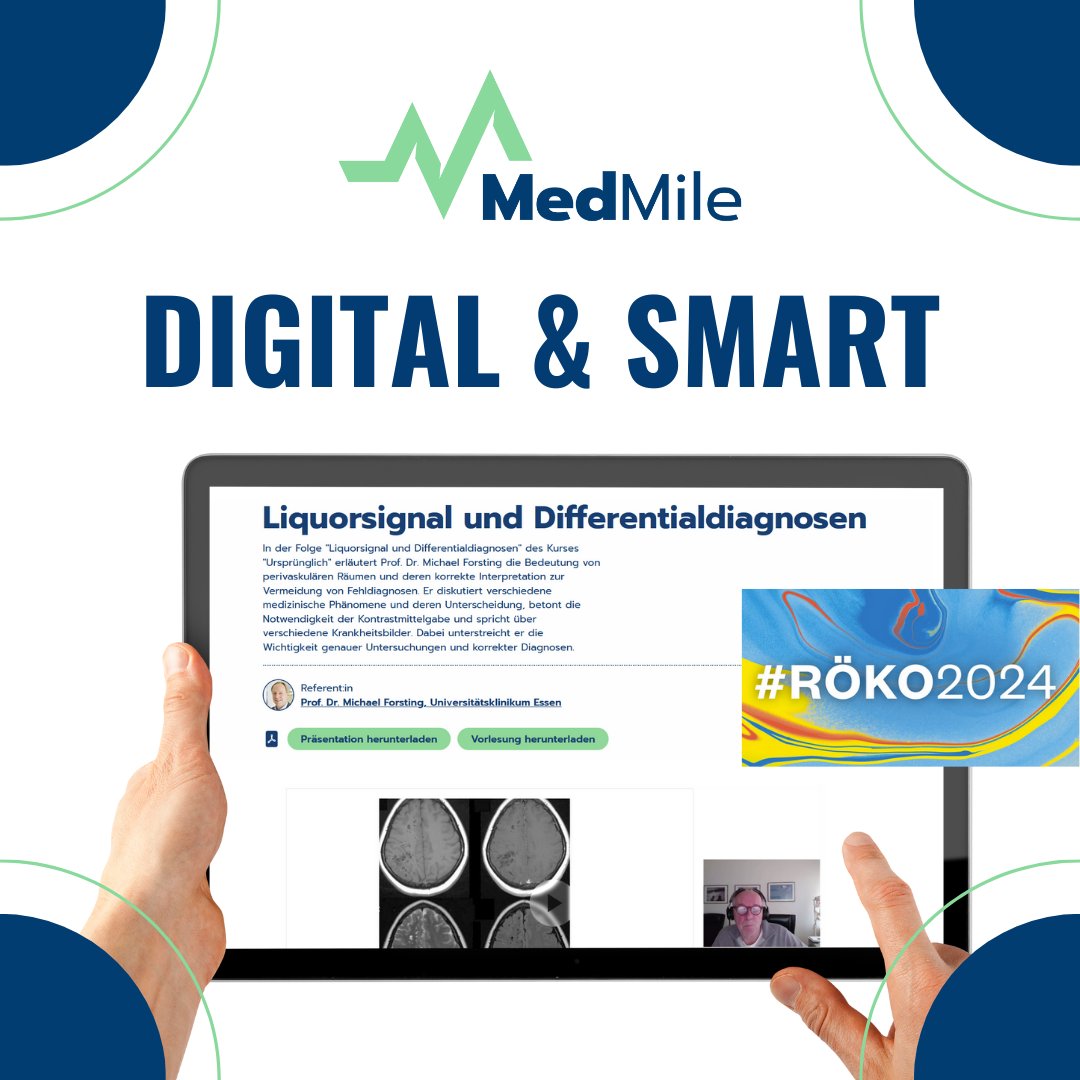 Entdeckt #Radiologie neu mit MedMile während des #RöKo2024! 🎓 Im  RöKo-Monat Mai bieten wir spezialisierten Content für eure medizinische  Fortbildung. Lernt smart und digital, wann und wo ihr wollt. Bleibt dran  für exklusive Inhalte! #MedMile #DigitalLernen #Innovation 🌟🔬