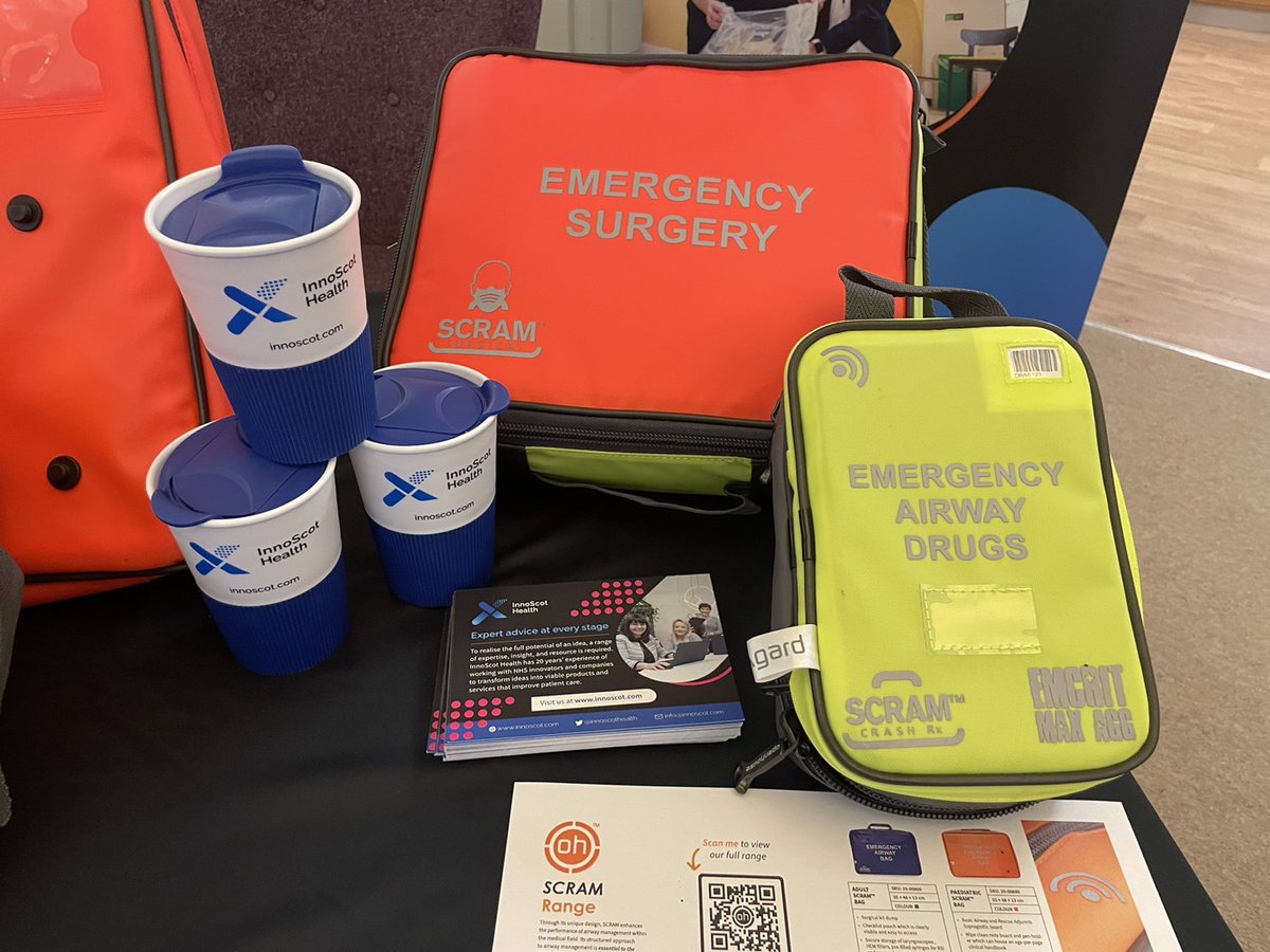 We're set up and ready for @_retrieval at the @GJCHotel, looking forward to speaking to attendee's about our work in healthcare innovation, as well as introducing the Surgical SCRAM™. Read more about the Structured CRitical Airway Management portfolio 👉 innoscot.com/scram-portfolio