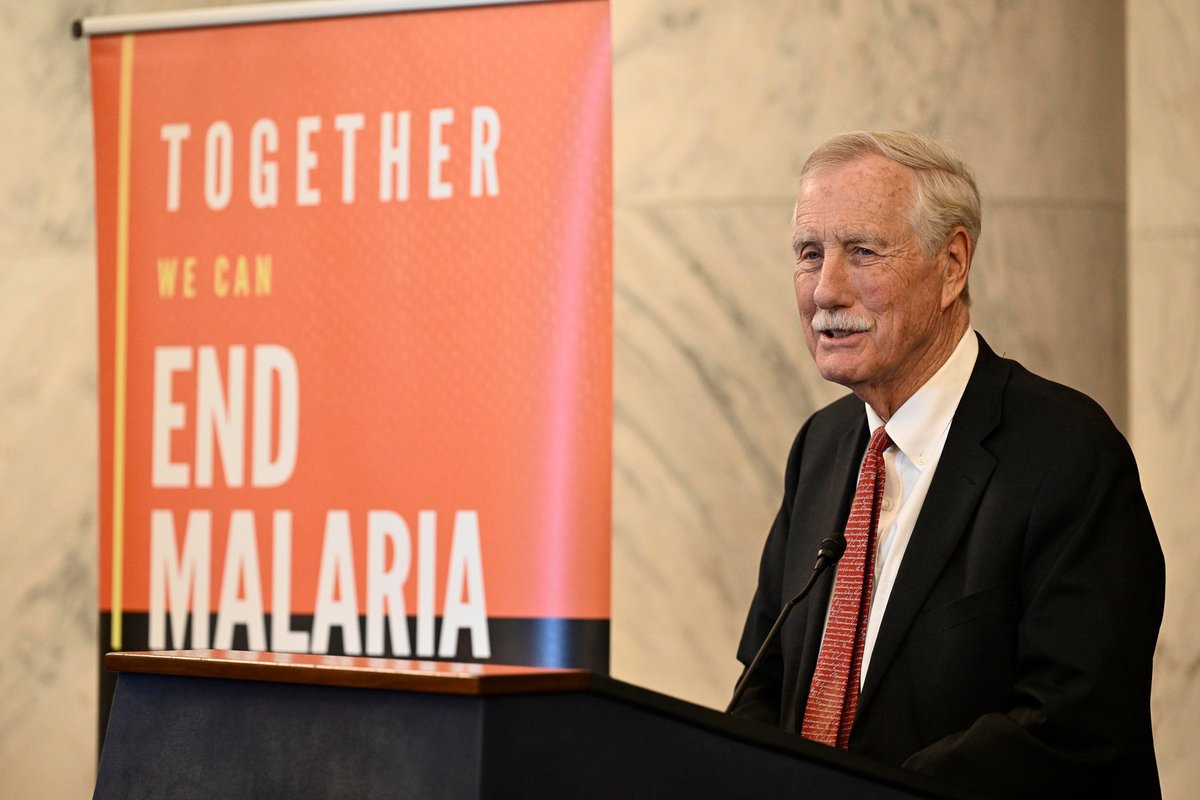 Thank you @SenAngusKing for your continued leadership in the fight to reduce the spread of malaria and other mosquito-borne diseases. #BeatMalaria #WorldMalariaDay