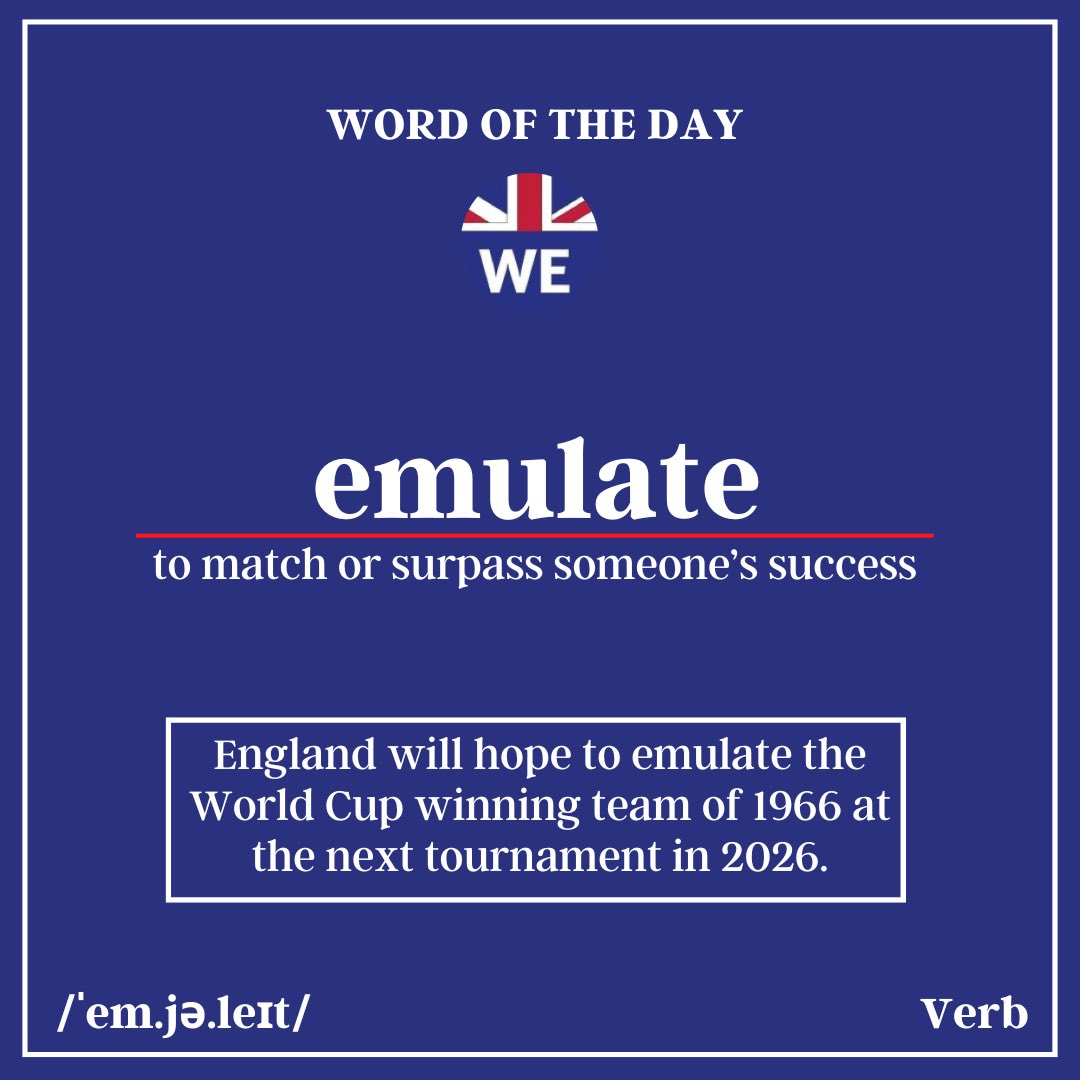 Today’s #Wordoftheday is ‘emulate’.

Yes, we know it’s wishful thinking.😏