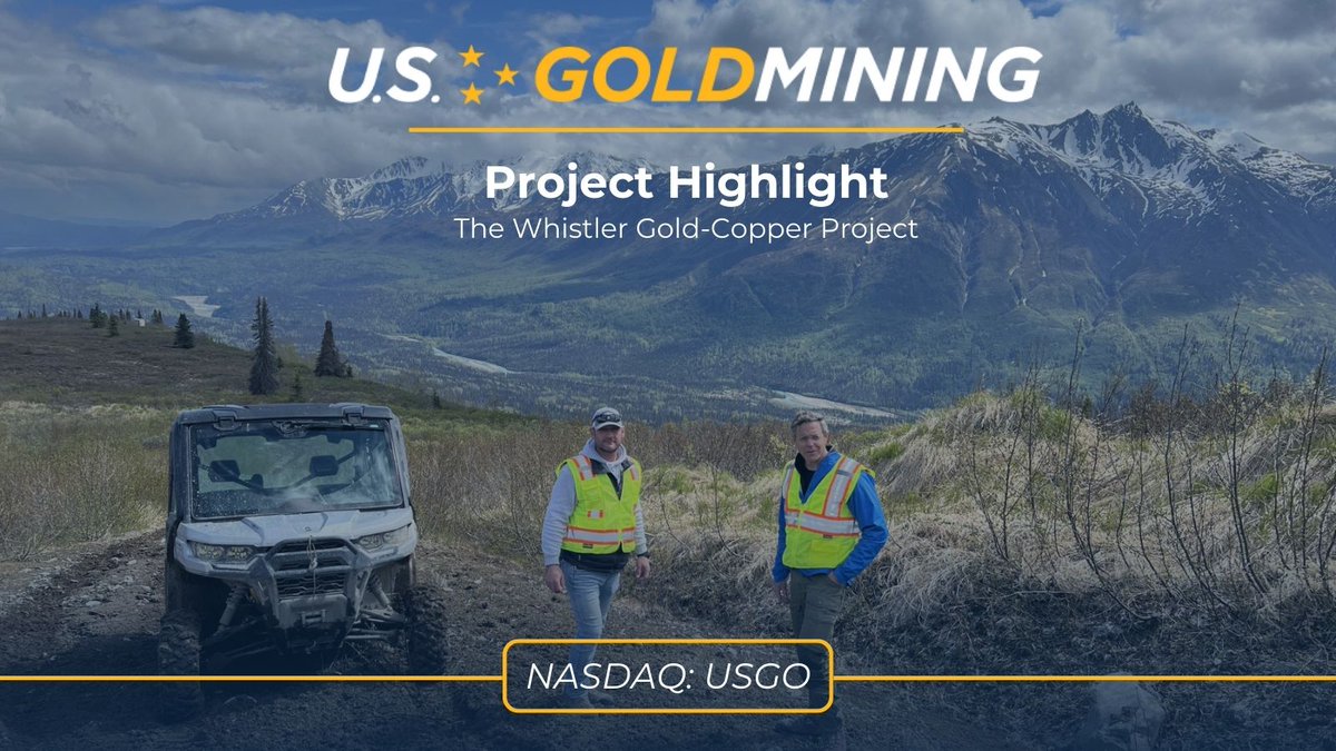 The Whistler Gold-Copper Project is supported by an existing base camp and gravel airstrip which are established for quick startup of field programs.
🔗 Learn more about the Whistler Gold-Copper Project at this link → stockmkt.info/3XLXbFi 
#mining #gold #NASDAQ
🇺🇸 $USGO