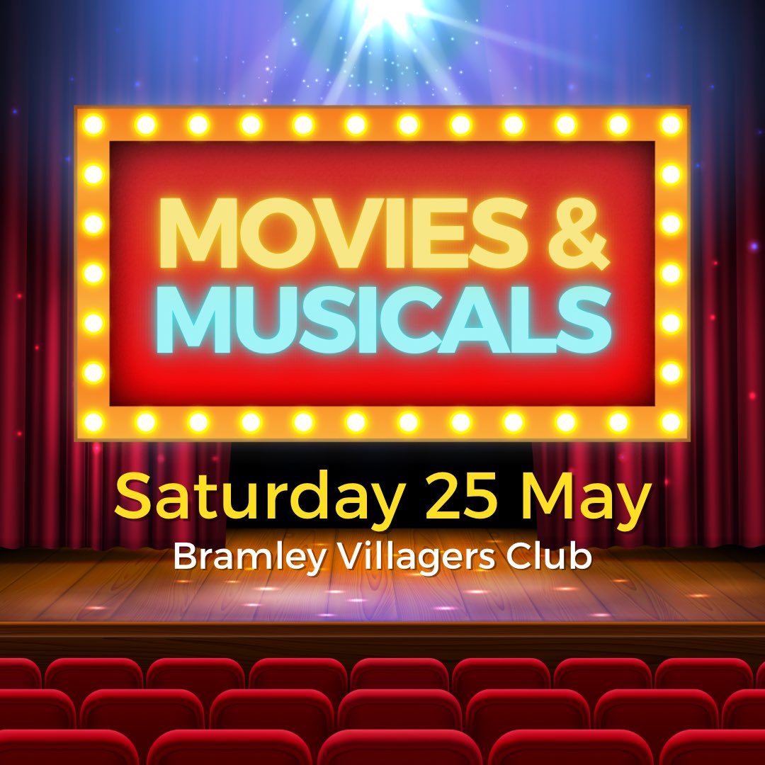 Following the success of the Country & Pop Night, we present favourite hit-songs from movies and musicals with a LIVE BAND. Tickets on-sale: Patrick-productions.co.uk