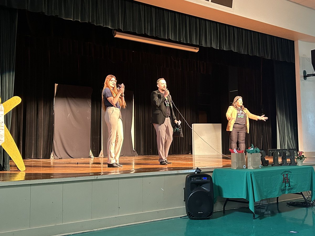 Congratulations to <a href="/RTHILLMS/">RTHillMS</a> for earning the distinction of AVID National Demonstration school! An honor for only 1% of AVID schools! Proud leaders, Principal Ruiz and ED Bott lead pep rally for the dedicated staff &amp; students! <a href="/AASDISD/">DISD AAS</a> <a href="/LauraRubioGarza/">Laura Garza</a> <a href="/DrBrianLusk/">Brian Lusk</a>