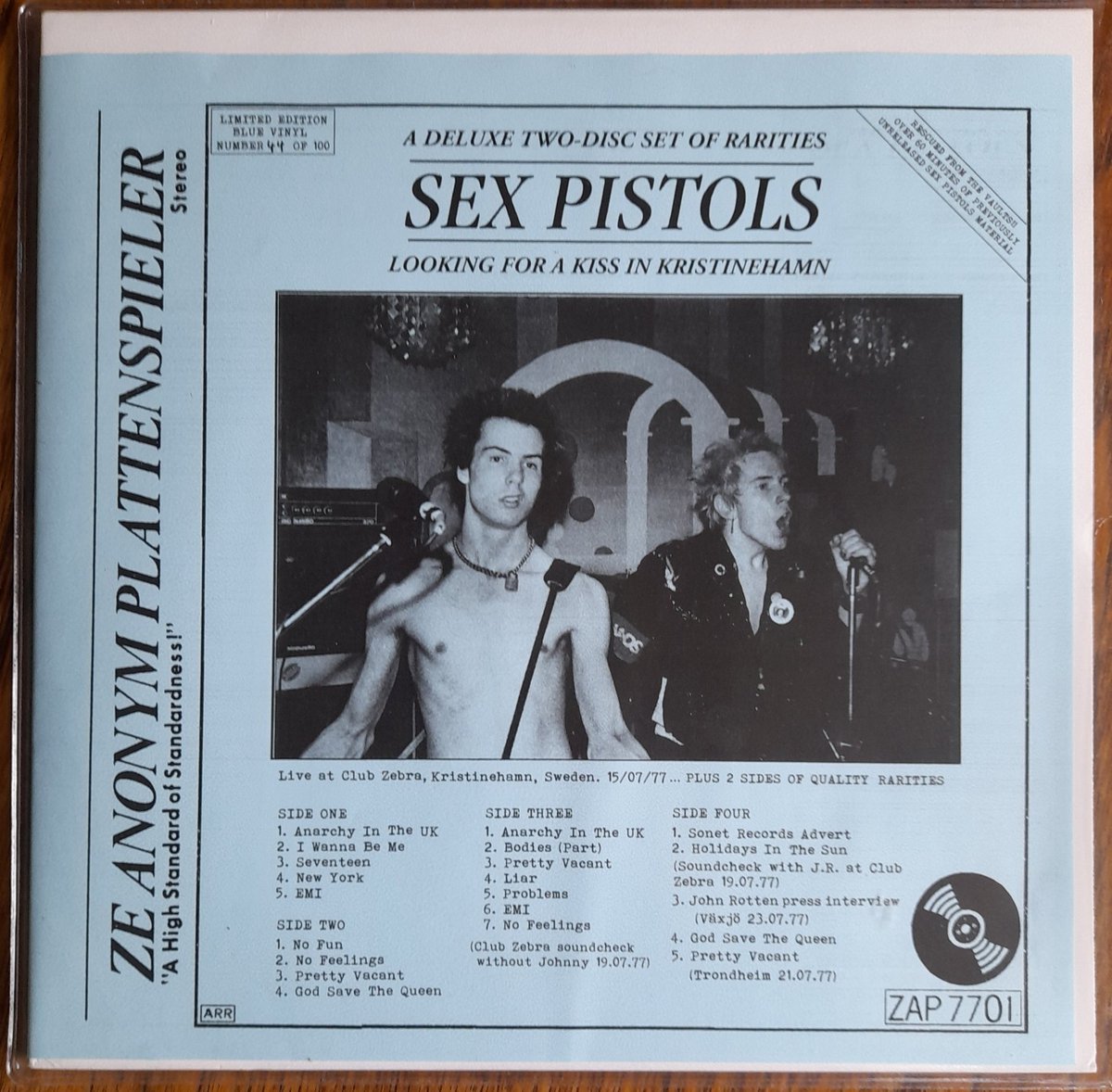 Just in - Sex Pistols: Looking For A Kiss In Kristinehamn. On first pass, comes across as the most significant @sexpistols archive release since 2020's (poorly packaged/presented/will-this-do) 76/77 box. This is quite something, best Sid-era item ever?? More on it in due course.