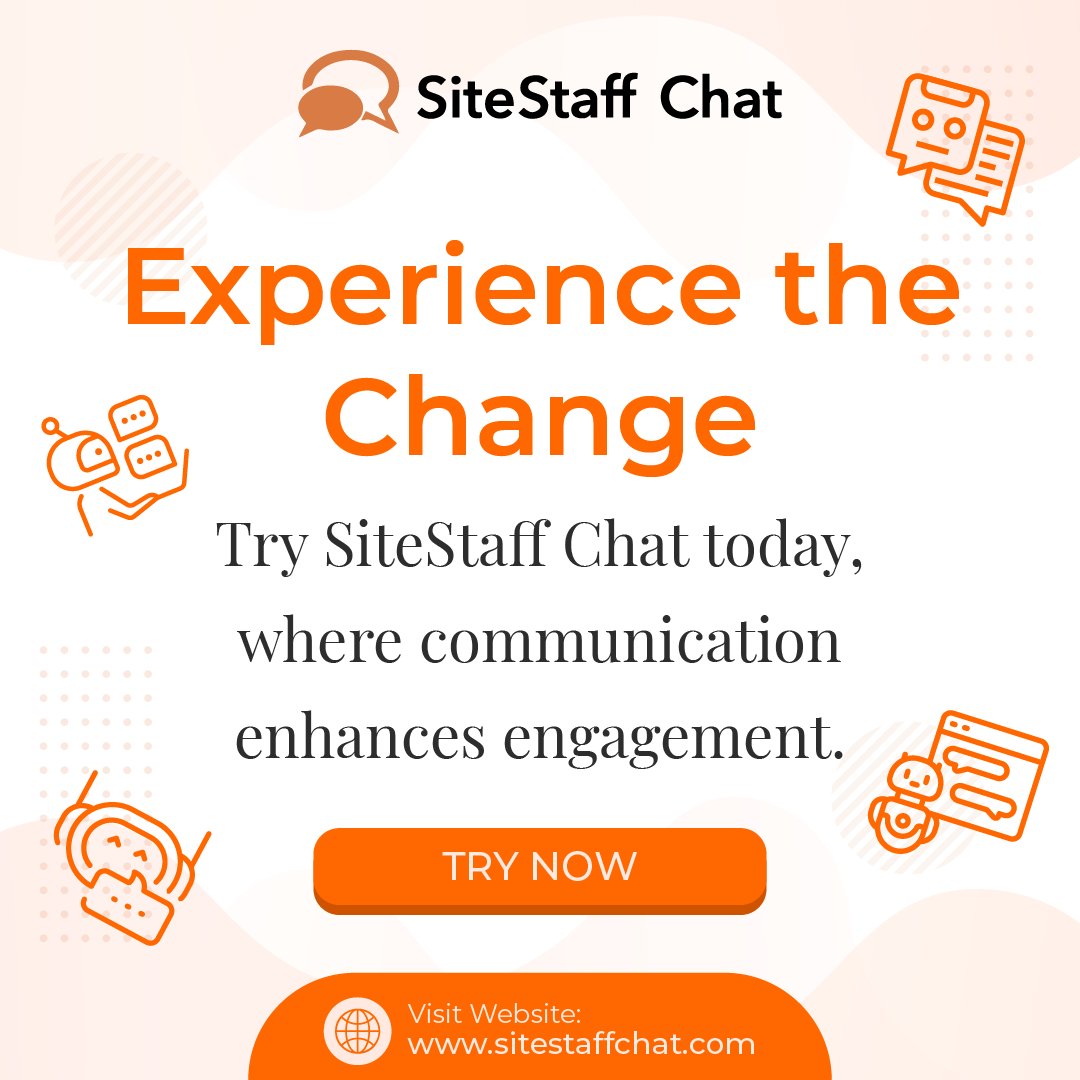 Elevate your chat interactions with SiteStaff Chat for enhanced lead generation and heightened customer engagement.Say hello to more conversions and more meaningful conversations today!

#ChatConversion #EngageAndConvert #LeadGenPro #ConvoToConversion #sitestaffchat #conversation