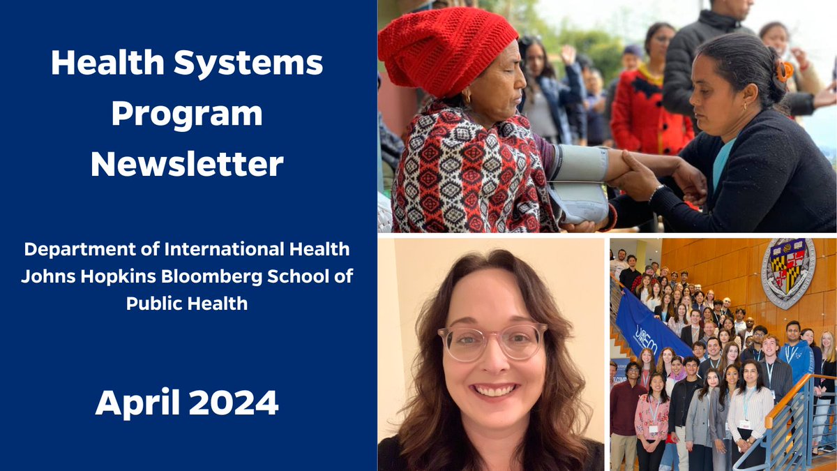 HopkinsIHHS (@hopkinsihhs) on Twitter photo Our latest newsletter features a new grant on community health worker-led health interventions for NCDs in Nepal, a new <a href="/Humanit_Health/">JHU Humanitarian Health</a> report on the Humanitarian-Development-Peace Nexus, Excellence in Teaching Awards, and more:
mailchi.mp/adb81a8c4ee3/hโฆ Our latest newsletter features a new grant on community health worker-led health interventions for NCDs in Nepal, a new <a href="/Humanit_Health/">JHU Humanitarian Health</a> report on the Humanitarian-Development-Peace Nexus, Excellence in Teaching Awards, and more:
mailchi.mp/adb81a8c4ee3/hโฆ