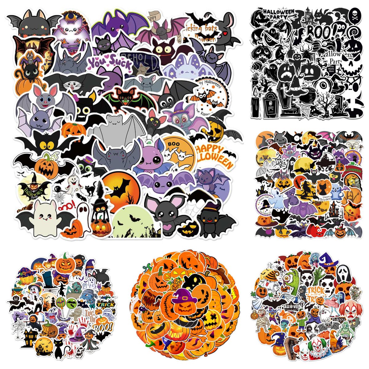 50 x #HALLOWEEN Vinyl PVC #Stickers #Scrapbooking #PartyBags #Crafts #cardmaking #craftsupplies #luggage #suitcasestickers #etsy #etsyuk #etsyshop by Saph1re etsy.me/44maeRb via @Etsy