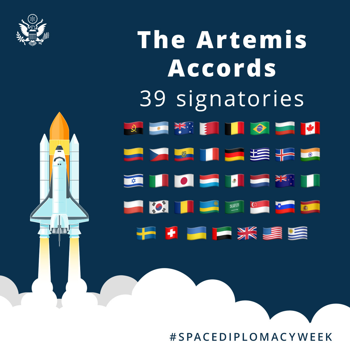 Led by @NASA and the State Department, the Artemis Accords advance safe, peaceful, and transparent civil space exploration cooperation. #SpaceDiplomacyWeek Learn more at nasa.gov/artemis-accord….
