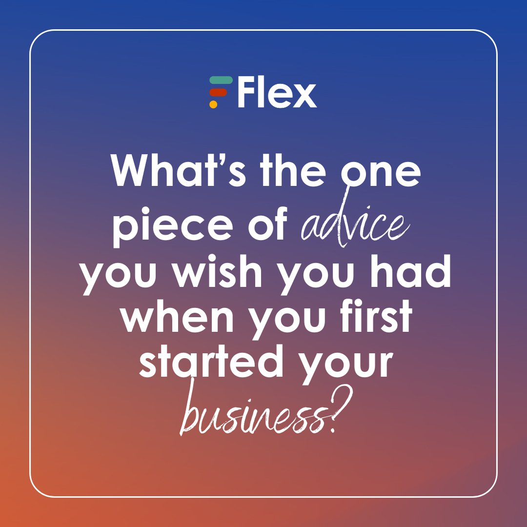 Some of our personal favourites: 

✨Seek out honest feedback from your target audience.
💡Networking is key! Connect with entrepreneurs and pros for opportunities. 

What's your top tip for founders just starting out? 🚀 #StartupTips  #EntrepreneurAdvice #Flex