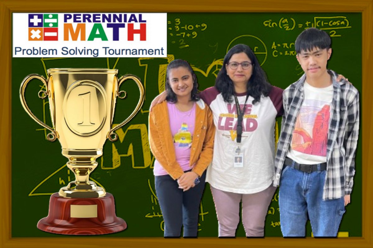 MATH TEAM finished the Season with Team Leaders Kyle Amansec & Tannya Sah PLACING FIRST PLACE in the Perennial Virtual Competition. Congratulations to our “Mathletes” & Faculty Advisor Ms. Dhupar for a SUCCESSFUL SEASON! #Built4Bibb #WestsidePride #PerennialMath #Mathletes