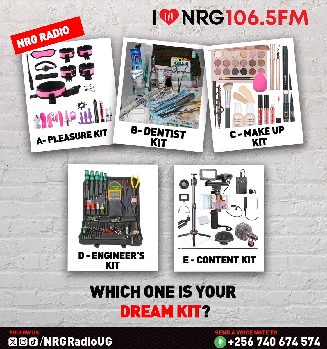 Which one of these is your dream kit? 🤔

#NRGRadioUG