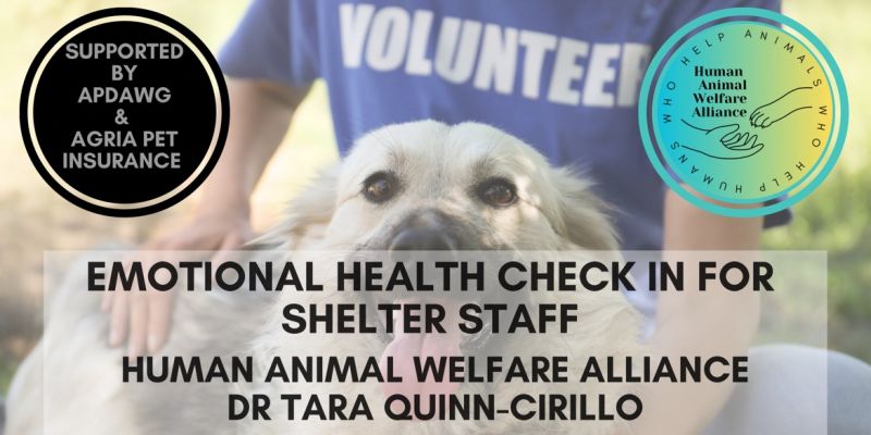 ONLINE EVENT: Free Emotional Health Check-in For Shelter Staff. Thurs 2 May 7-8pm. @APDAWG1 is very proud to support this important & sadly much needed mental health resource from brilliant psychologist @CirilloDr. More info & reserve your place: eventbrite.co.uk/e/monthly-emot… #APDAWG