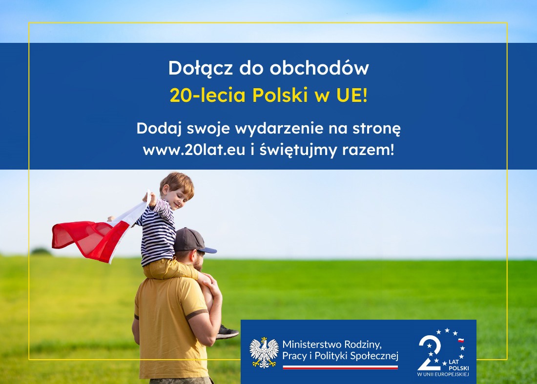 🇵🇱 🇪🇺 Dołącz do obchodów 20-lecia Polski w #UniaEuropejska! Planujesz wydarzenie z tej okazji? Piknik, koncert, szkolenie, a może warsztat? 🎉 Dodaj je na stronę 20lat.eu! Co zyskasz? ✅ promocję Twojego wydarzenia na stronie internetowej 20lat.eu.…