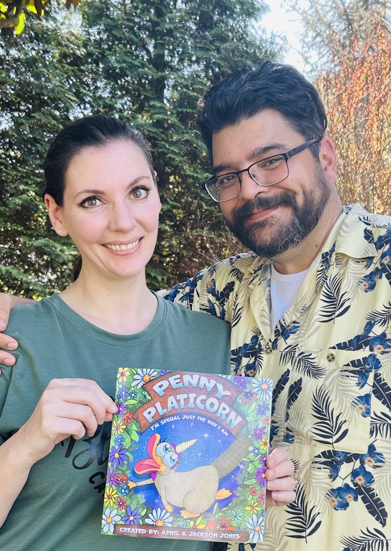 April & Jackson Jones' 'Penny Platicorn: I'm Special Just The Way I Am' arrives in June! Didja order swimming fins yet? Preorder: curiouscurlspublishing.com/read/penny-pla… #booktok #booktubers #bookstagram #booksformoms #parentapproval #firstdayofschool #teachingmorals #letsgoswimming #unicorns