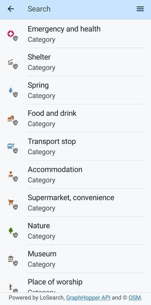 locusmap's tweet image. Have you tried Locus&apos; online search for places, POI categories and addresses? We&apos;ve tweaked it a bit to give you the best results you need. Check it out! #search #onlinesearch #searchplaces #locusmap4 #searchaddresses