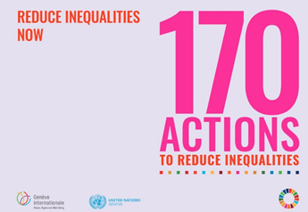 #SDG10 invites us to reduce inequalities within and among countries. Doing so and ensuring no one is left behind is instrumental to achieving the #GlobalGoals. #ActNow and find more actions to contribute to #SDG10 in our booklet: bit.ly/3olxWsV