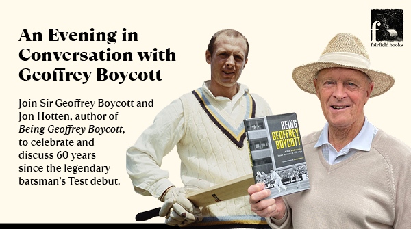 Join Sir Geoffrey Boycott for a night of reminiscence and reflection as we celebrate 60 years since the legendary batsman's Test debut. When: Thursday, June 6 Where: Hank and Ginger, 1-3 Brixton Road, London SW9 6DE Tickets and more details: eventbrite.com/e/an-evening-i…..