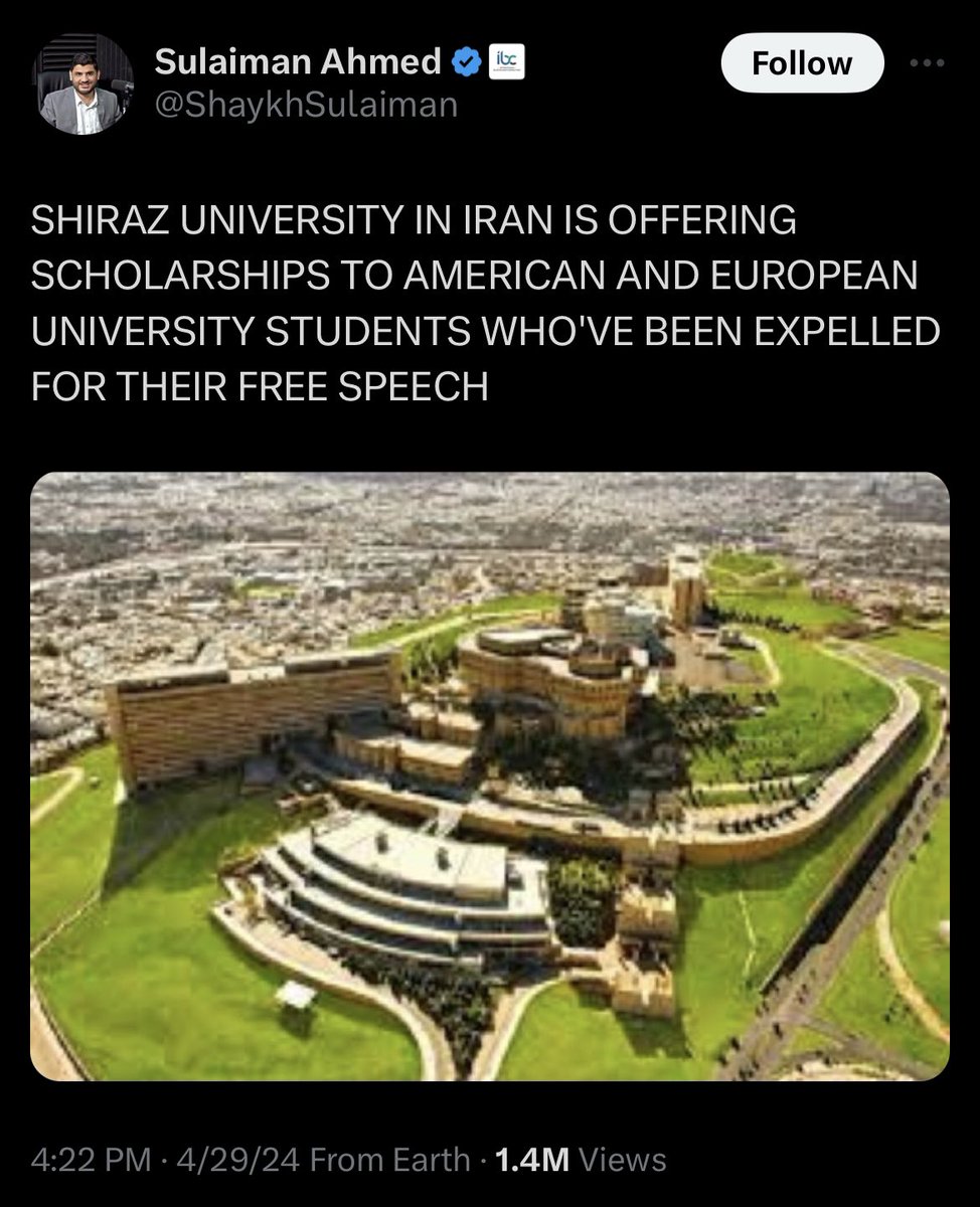 We should support - not birthright trips - but, let’s call it “LARPright trips” for progressive students to the utopia of their choice. I think American/British tax payers would gladly fund these scholarships to universities in Iran, Venezuela and North Korea. There honestly…