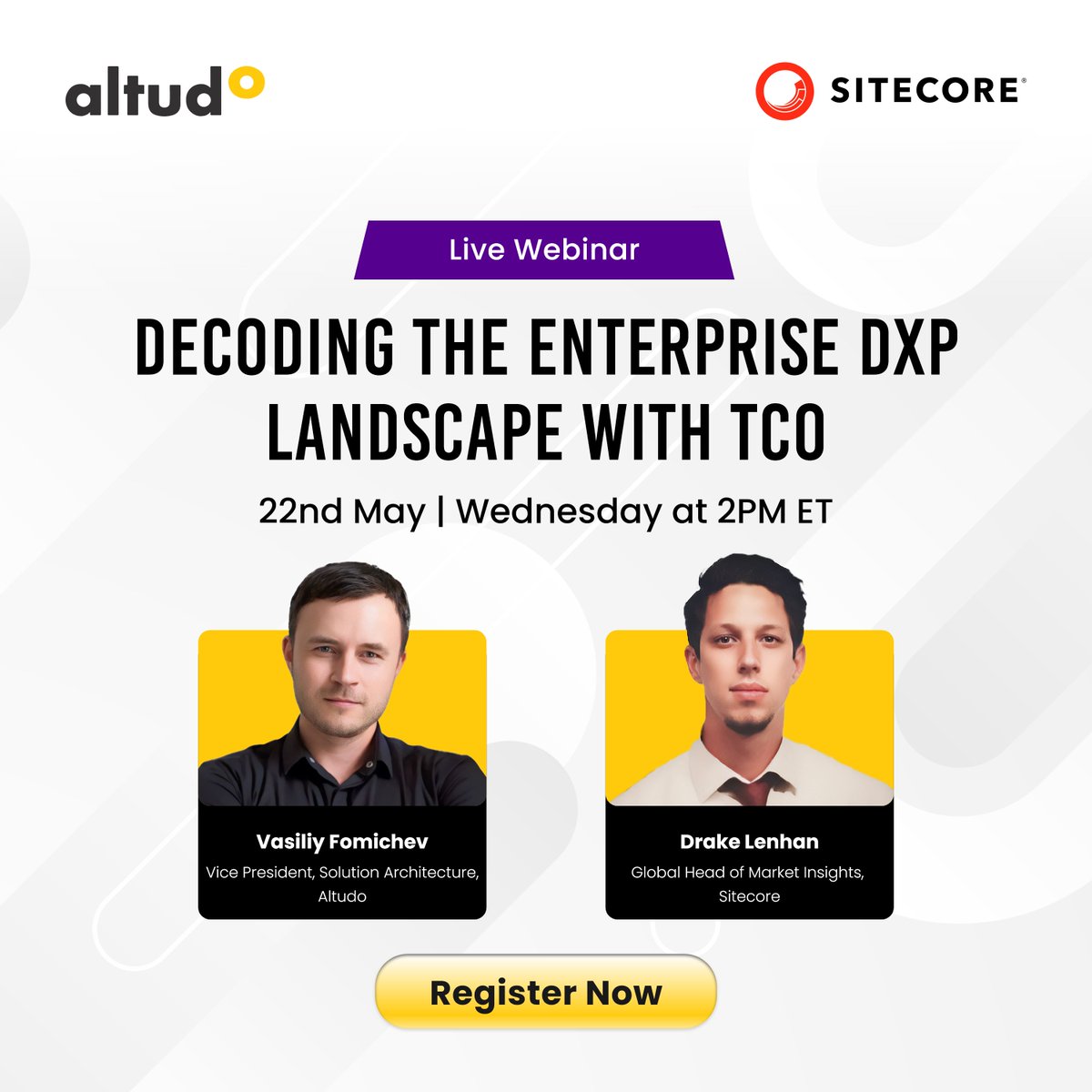 Struggling to choose the best #DXP for your business? Join our webinar &explore how to select the enterprise-level DXP, calculate the Total Cost of Ownership & catch up on DXP trends. Register now: altudo.co/insights/webin…

#DXP #Sitecore #SitecorePartner #AltudoWebinars