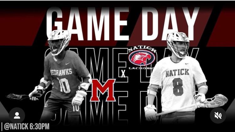 GAMEDAY ‼️

The RedHawks take on Milton today at 6:30 PM at home. Come cheer them on!

#7