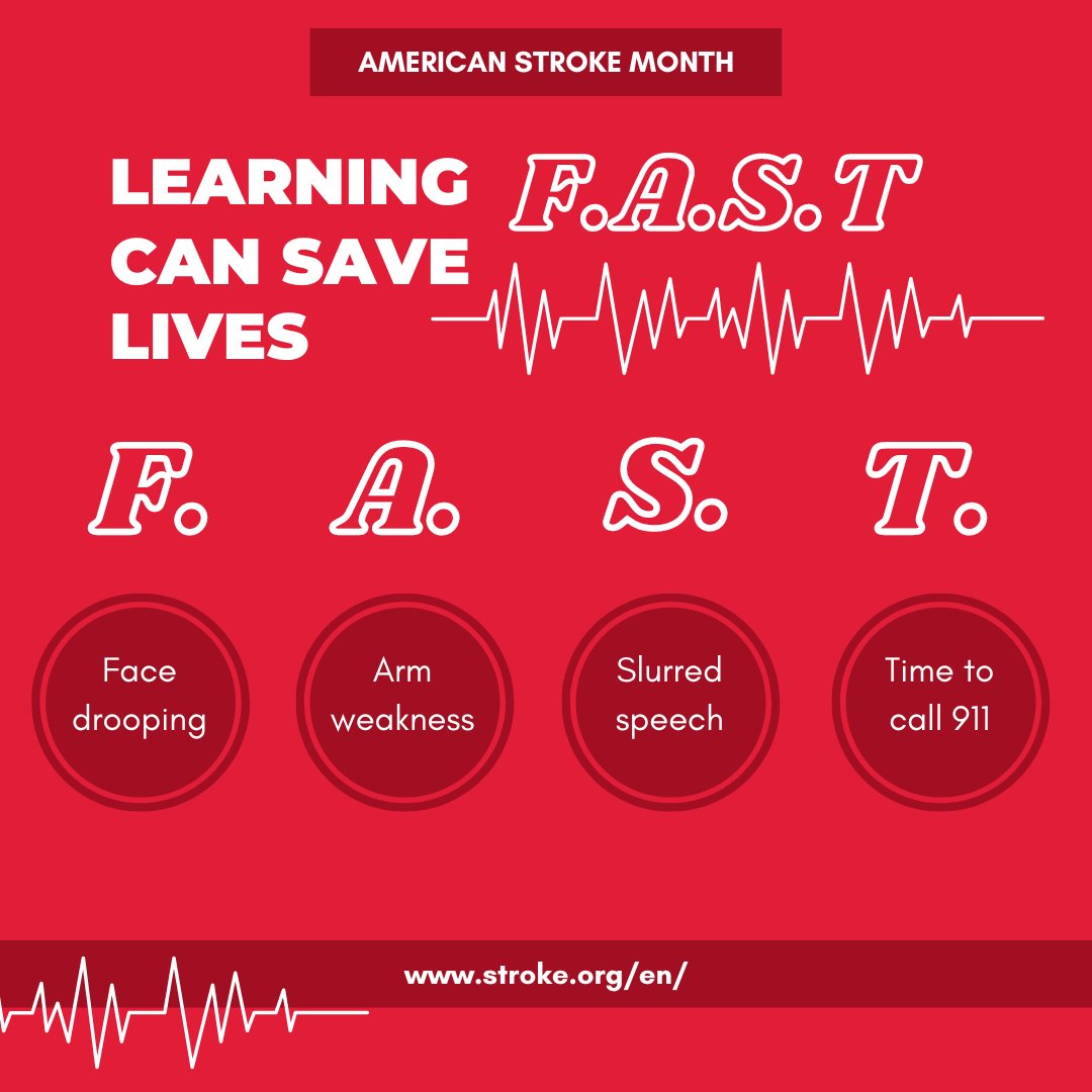 Did you know that May is #AmericanStrokeMonth? #Strokes are an extremely common phenomenon, but despite this, a lot of people are unprepared when their loved one begins experiencing #Stroke #Symptoms. Learn More: ow.ly/4zJA50Rp9Yx #MensHealth #StrokeMonth