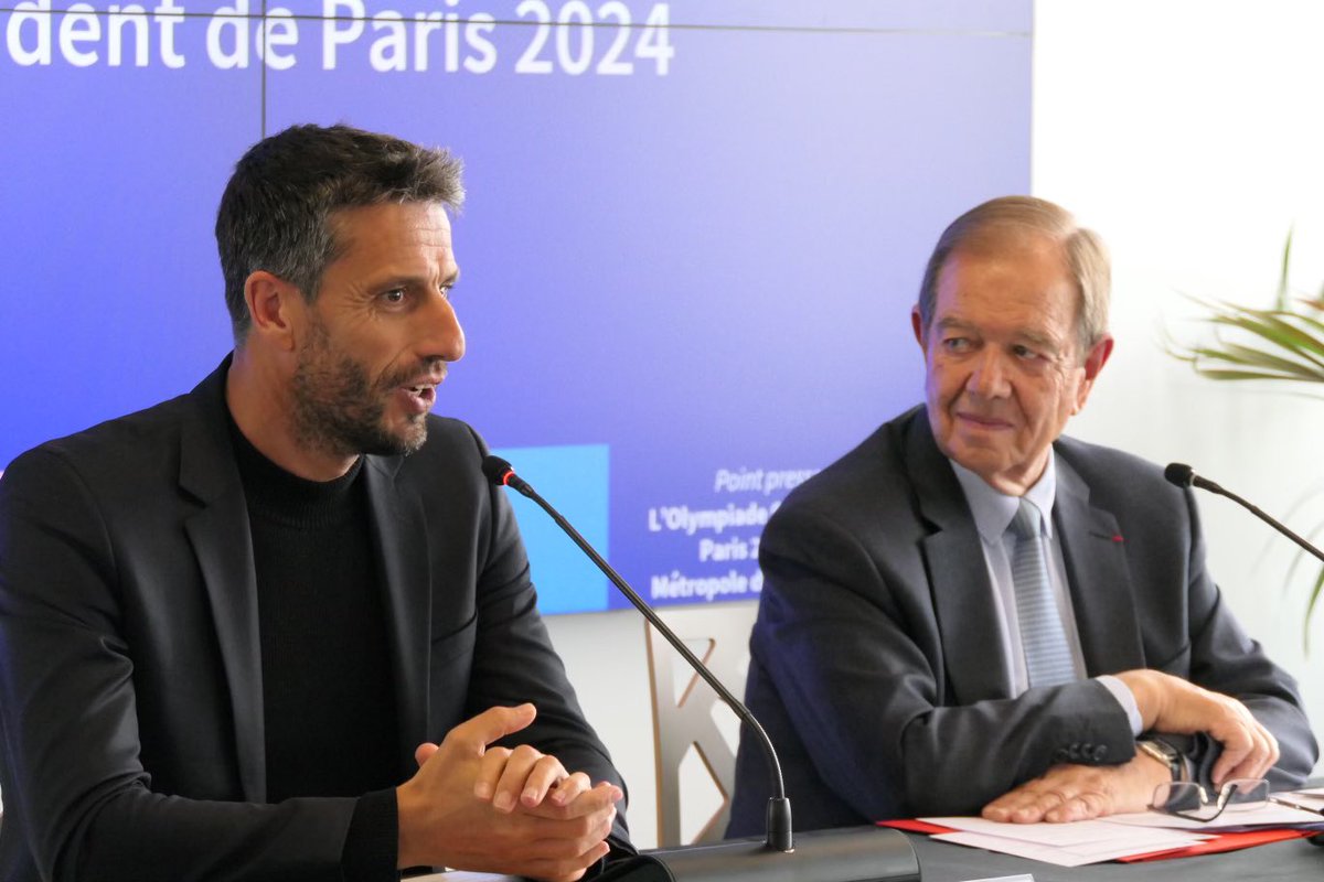 🚀Le point presse sur l’#OlympiadeCulturelle de #Paris2024, portée par @GrandParisMGP, débute avec @patrick_ollier et @TonyEstanguet.   L’objectif ? Faire vivre les #Jeux à tous les Métropolitains en déployant des actions culturelles. 🎉