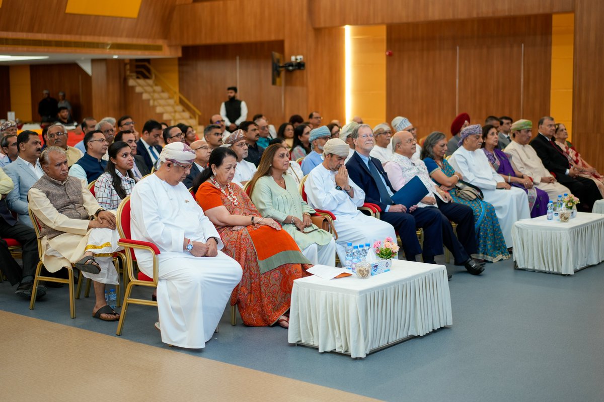 ‘Pathshala to Mandir: Oman's Indian Heritage’ Mr. Harshendu Shah narrated historical evolution of Indian schools in Oman, while Mr. Kiran Asher, Pravasi Bharatiya Samman awardee presented a detailed account of Oman's Hindu temples, testifying to inclusive nature of Omani society