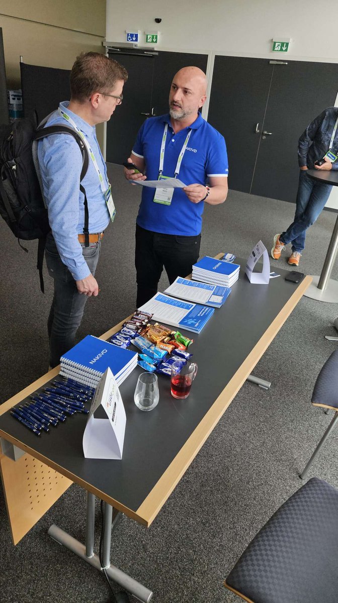 Nakivo's tweet image. NAKIVO&apos;s team attended the VMUG UserCon in Frankfurt, Germany event in order to increase brand awareness and get together with customers and partners. We presented NAKIVO Backup &amp;amp; Replication at the booth and introduce new functionalities of the product.
#vmug #vmugusercon