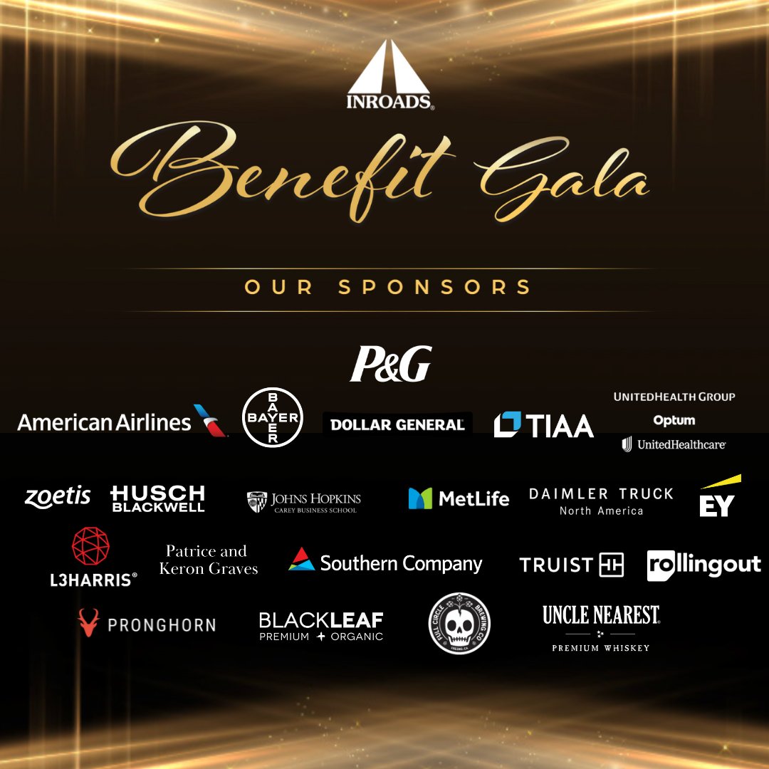 HELLO ATTENDES!👋 We can't wait to see you at 6 at the INROADS Benefit Gala! ✅ Sharing a few things to know before you go! 🤩 SPECIAL THANKS TO THE SUPPORT FROM OUR AMAZING SPONSORS! 🤩 #INROADSAuction #SupportStudents #BidForACause #INROADSBenefitGala24