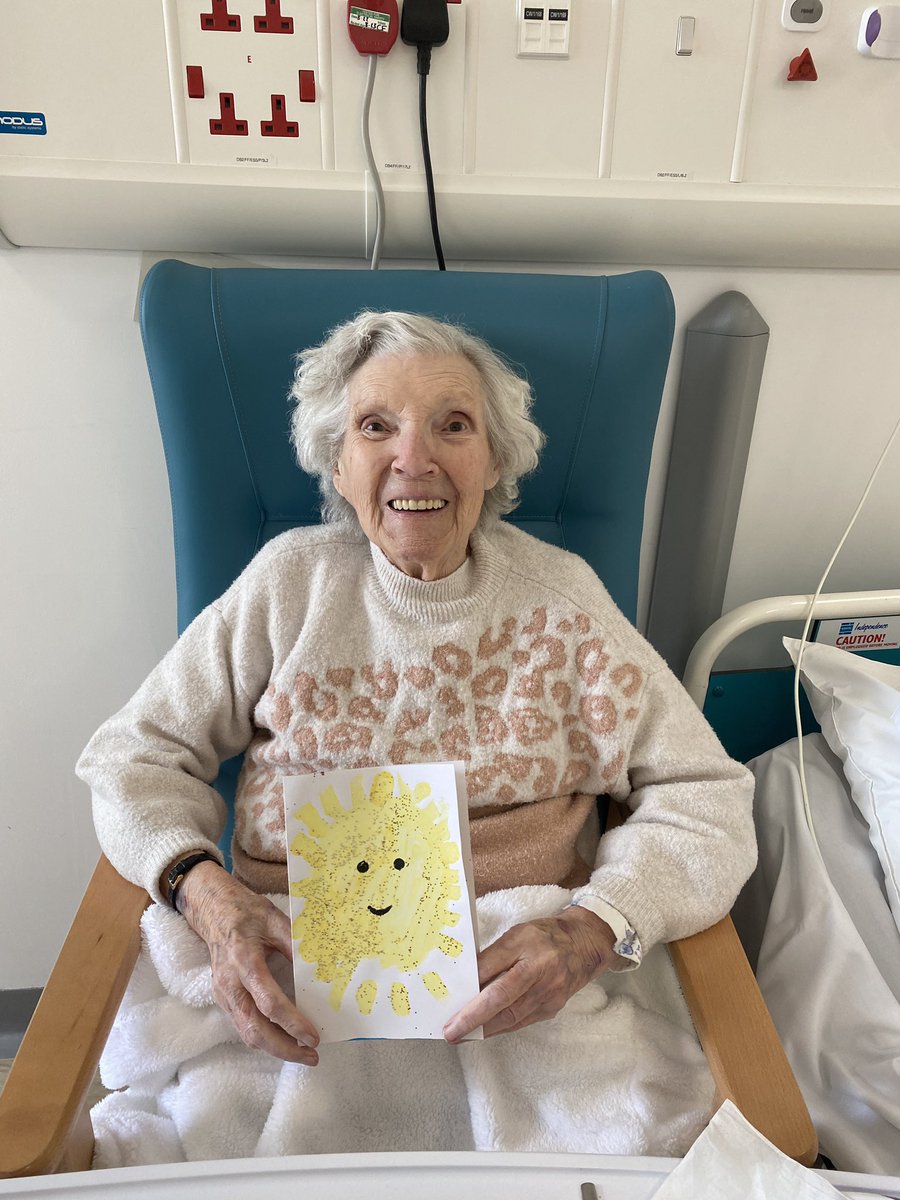 The children’s Get Well cards arrived on the ward today from a local primary school. Look at them beautiful smiles