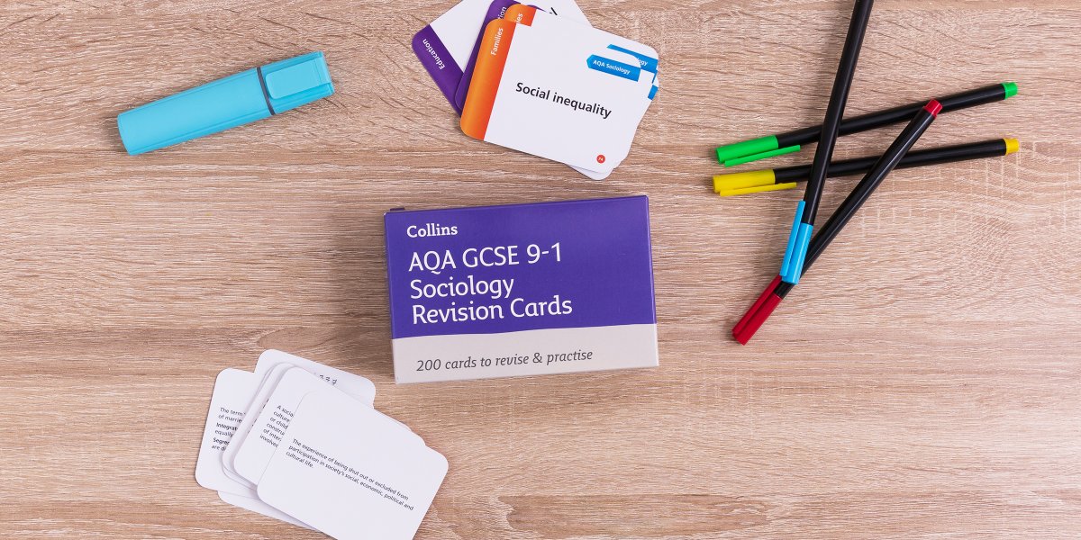 Revise, practice and test your teen on GCSE Sociology with Collins Revision Cards! Covering all the key terms your child will be tested on in GCSE Sociology, these revision cards are ideal for quick practice on-the-go. Find out more: ow.ly/4XGu50RlV0x