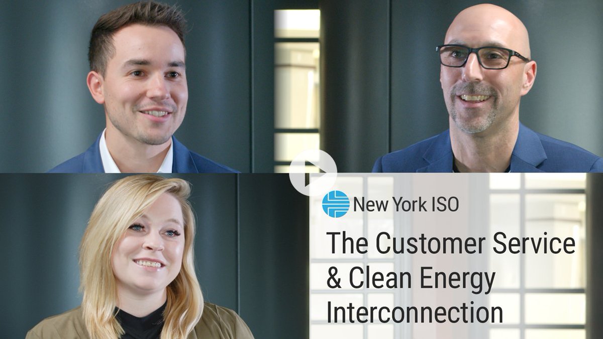 ICYMI: To understand more about our interconnection process and the improvements being made to help meet the state's clean energy goals, watch our latest video on the role that customer service plays ▶️ nyiso.com/-/video-series…