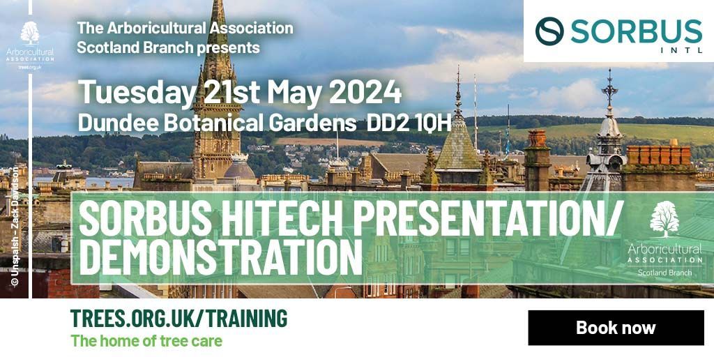 Sorbus and HiTech Presentation & Demonstration 📆 Tuesday 21st May 2024 🕒 10:00am - 1:00pm 📍 Dundee Botanical Gardens ➡️ buff.ly/4aTO3nR The Scotland Branch are hosting a free one-day event open to both members and non-members.