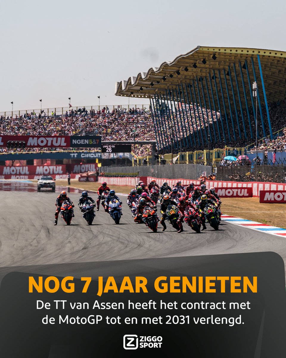 𝗠𝗼𝘁𝗼𝗚𝗣 blijft op eigen bodem! 🇳🇱
Nog 𝟓𝟔 dagen tot de TT van Assen.. Ben jij erbij? 🫵

#ZiggoSport #MotoGP #TTAssen