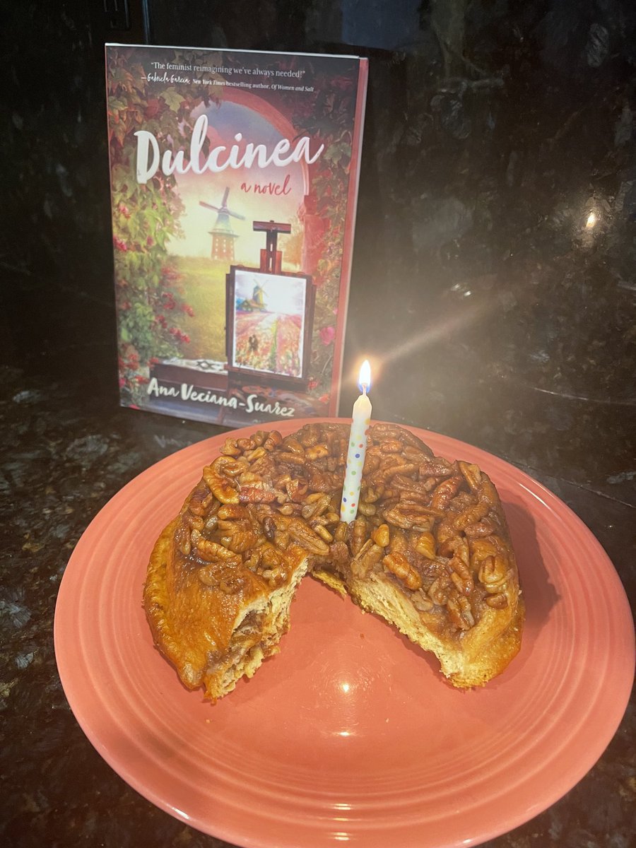 #Dulcinea turns a year old today. It’s been quite the ride. I’ve met the best readers and most interesting authors along the way. And, yes, I’m enjoying a big slice of the experience. #historicalfiction #historicalnovel #books ⁦@BlackstoneAudio⁩