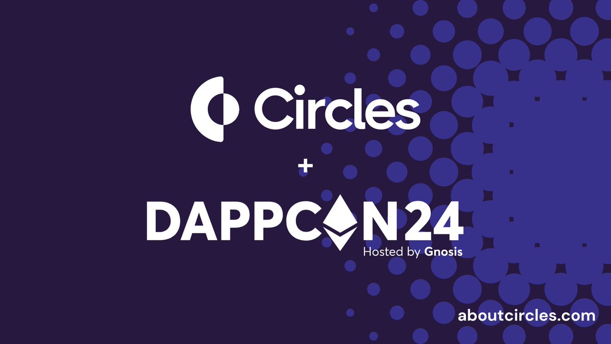 We’re excited to announce you can now buy your #DappCon2024 tickets with your Circles! 👉 Visit aboutcircles.com/dappcon24 to buy your ticket before May 15! 🚀 @dappcon_berlin @gnosischain